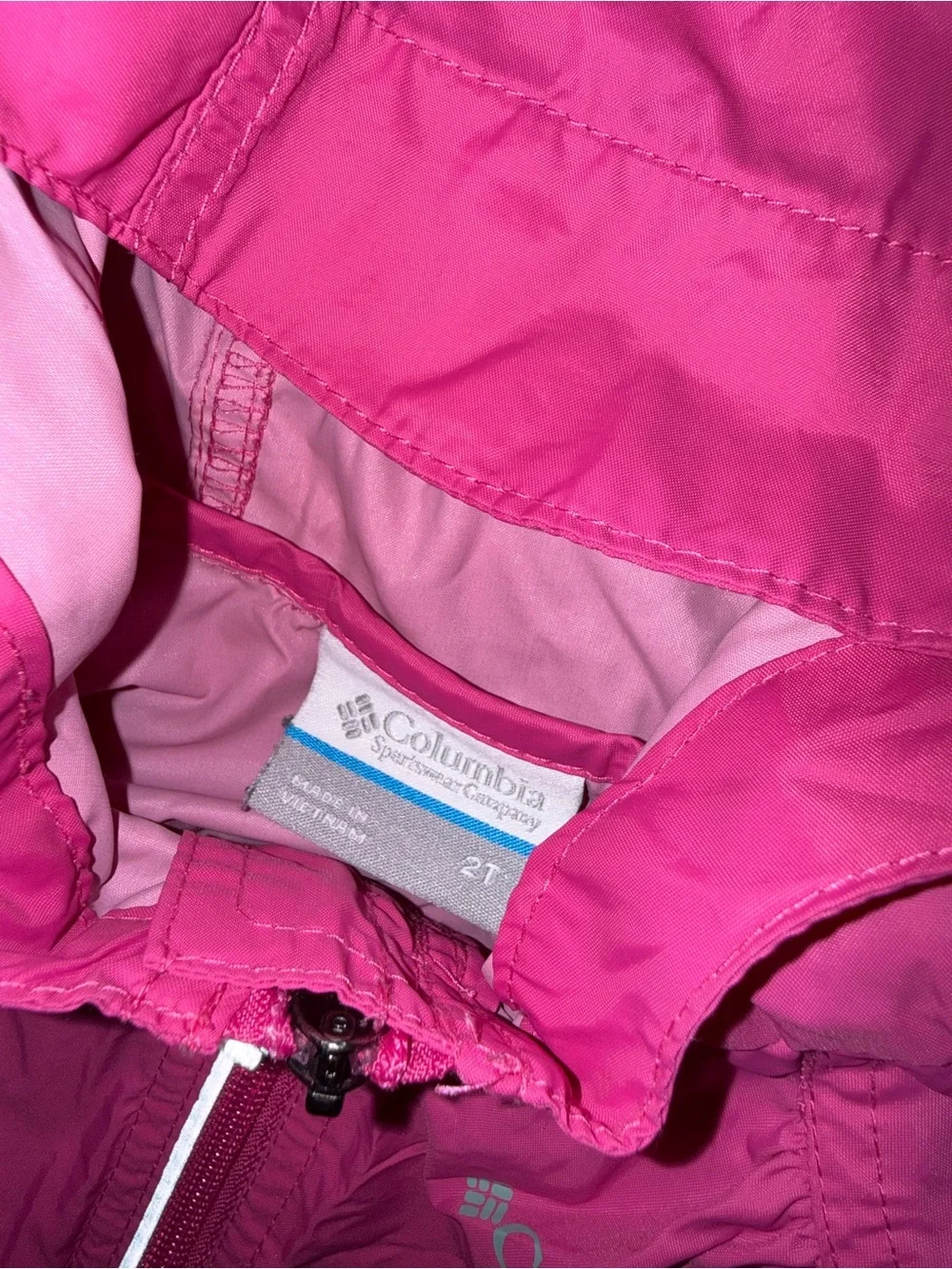 Columbia Kids' Fuchsia Hooded RainJacket